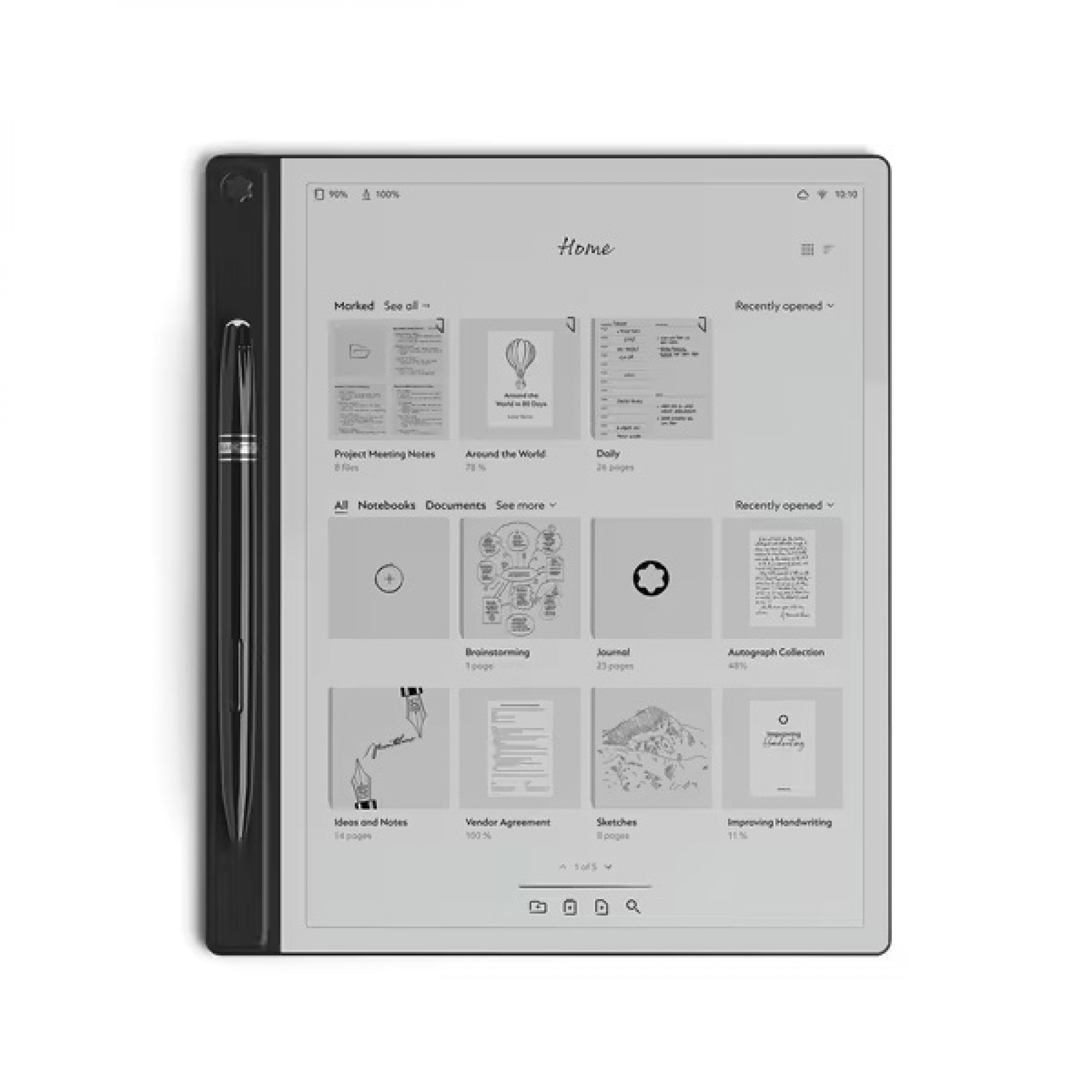 Записная книжка Montblanc Digital Paper Mystery Black color